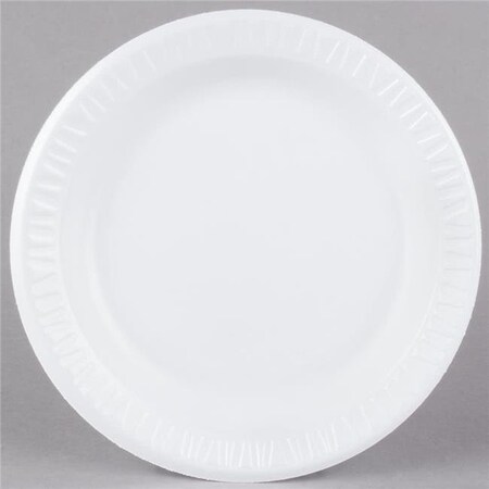Dart Dart 9PWCR CPC 9 in. Unlaminated Foam Plate Dinnerware - White; Case of 500 9PWCR  CPC